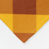 キュートカボンプキンオレンジプレイドラージフリースブランケット フリースブランケット (角)