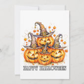 キュートカボンプキンスハッピーハローウィンパーティの招待状 招待状 (裏面)