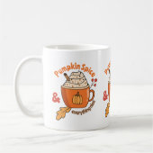 キュートカボンプキンスパイスラテドードルマグ コーヒーマグカップ (左)