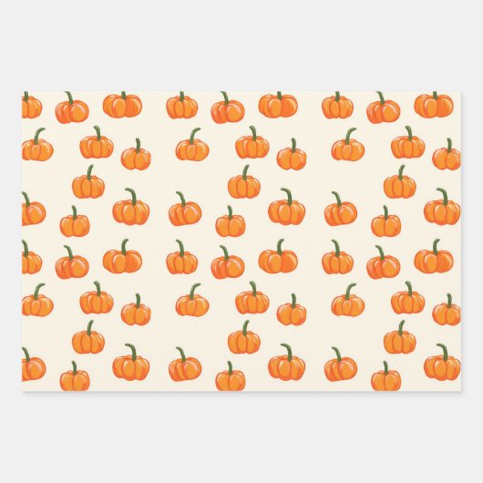 キュートカボンプキンス秋ハーベスト ラッピングペーパーシート (正面3)