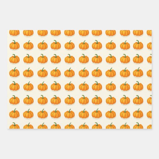 キュートカボンプキンス秋ハーベスト ラッピングペーパーシート (正面2)