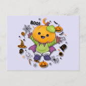 キュートカボンプキンハロウィーンキャラクター シーズンポストカード (正面)