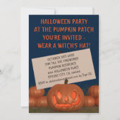 キュートカボンプキンパッチハローウィンパーティ招待状 招待状 (正面)