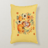 キュートカボンプキンフェアインオータムリース アクセントクッション (正面(垂直))