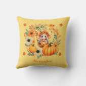 キュートカボンプキンフェアインオータムリース クッション (裏面)