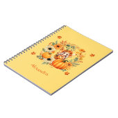 キュートカボンプキンフェアインオータムリース ノートブック (左側)