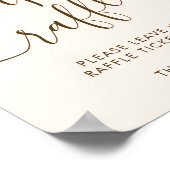 キュートカボンプキンユーカリ秋おむつラッフルサイン ポスター (角)