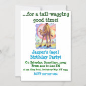 キュートカメルパーティー マグネット招待状 (正面)