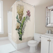 キュートカメレオンフローラブーケ植物芸術 シャワーカーテン (インサイチュ)