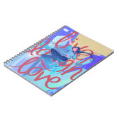 キュートカラフルでインスピレーションを得たデイリーノート ノートブック (左側)