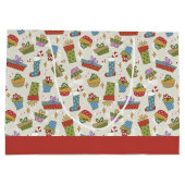 キュートカラフルとクリスマス ラージペーパーバッグ (裏面)