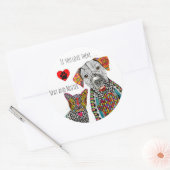 キュートカラフルとスペとニューターのシール ラウンドシール (封筒)