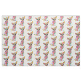 キュートカラフルとチワワ生地 ファブリック (ヤード)