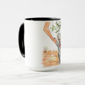 キュートカラフルとピットブルマグ マグカップ (正面左)