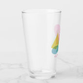 キュートカラフルなコラージュパーソナライズされた タンブラーグラス (右)