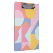 キュートカラフルな図形コラージアートワーク クリップボード (右)
