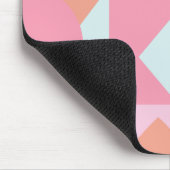 キュートカラフルな図形コラージアートワーク マウスパッド (コーナー)