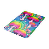 キュートカラフルキノコのシームレスなパターン バスマット (アングル)