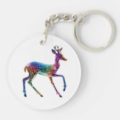 キュートカラフルキリン キーホルダー (裏面)