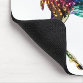 キュートカラフルキリン マウスパッド (コーナー)