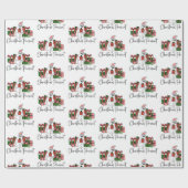 キュートカラフルクおもしろいリスマス ラッピングペーパー (フラット)