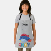 キュートカラフルクジラ エプロン (インサイチュ)