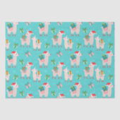 キュートカラフルクリスマスホリデーラマキッズパターン 薄葉紙 (正面)