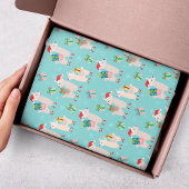 キュートカラフルクリスマスホリデーラマキッズパターン 薄葉紙