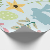 キュートカラフルシームレスイースターパターン ラッピングペーパー (角)