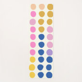 キュートカラフルドット北欧パターン ヨガマット (正面)