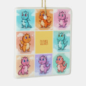 キュートカラフルドラゴン セラミックオーナメント (右)