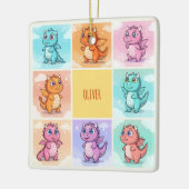 キュートカラフルドラゴン セラミックオーナメント (左)