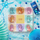 キュートカラフルドラゴン ペーパープレート (パーティー)