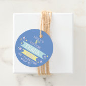 キュートカラフルドードルバナーありがとう フェイバータグ (インサイチュ)