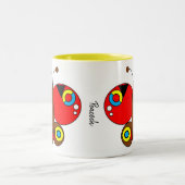 キュートカラフルバタフライマグカップ – Peacock ツートーンマグカップ (中央)