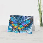 キュートカラフルバ芸術的チョウデザイン カード (正面)