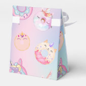 キュートカラフルパステルユニコーンレインボドーナツ フェイバーボックス (裏面サイド)