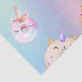 キュートカラフルパステルユニコーンレインボドーナツ 薄葉紙 (詳細)