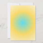 キュートカラフルファーム動物納屋周囲の庭子供の誕生日 招待状 (裏面)