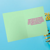 キュートカラフルフローラシーライオンガーリー子供の誕生日 カード