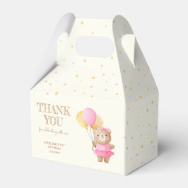 キュートカラフルベアバルーン誕生日 フェイバーボックス