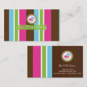 キュートカラフルベーカリーマカロンおもしろい 名刺 (正面/裏面)