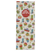 キュートカラフルホリディギフトリカー抱き枕 ワインギフトバッグ (正面)