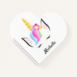 キュートカラフルマジカルカスタムユニコーン ノートブック