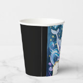 キュートカラフルマジカルクジラ誕生日 紙コップ (右)