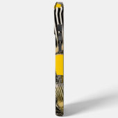 キュートカラフルマスタード黄葉のシマウマ Case-Mate iPhoneケース (裏面 / 左)