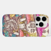 キュートカラフルマッシュルームハウスアート Case-Mate iPhoneケース (裏面 (横))