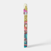 キュートカラフルマッシュルームハウスアート iPhone 15ケース (左側面)