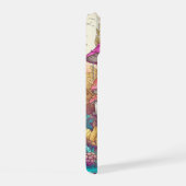 キュートカラフルマッシュルームハウスアート iPhone 15ケース (右側面)