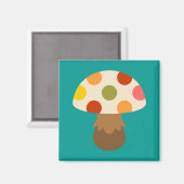キュートカラフルマッシュルーム磁石 マグネット (正面/裏面)